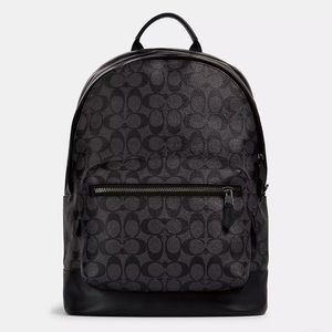 COACH WEST BACKPACK IN SIGNATURE CANVAS